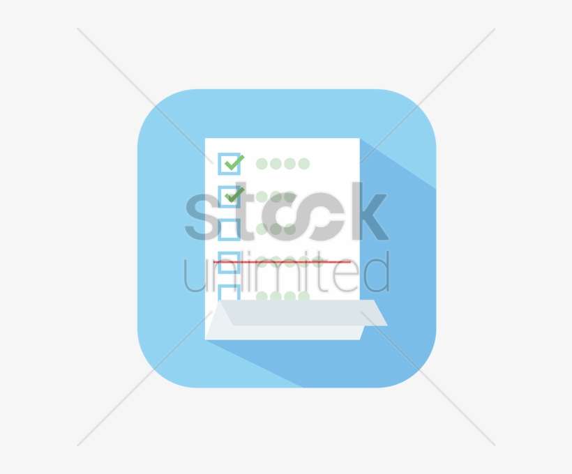 Icon Of A Checklist Vector Image - Graphic Design, transparent png download