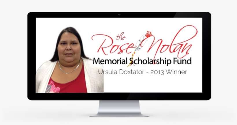2013 Rose Nolan Scholarship Winner Ursula Doxtator - Woman, transparent png download