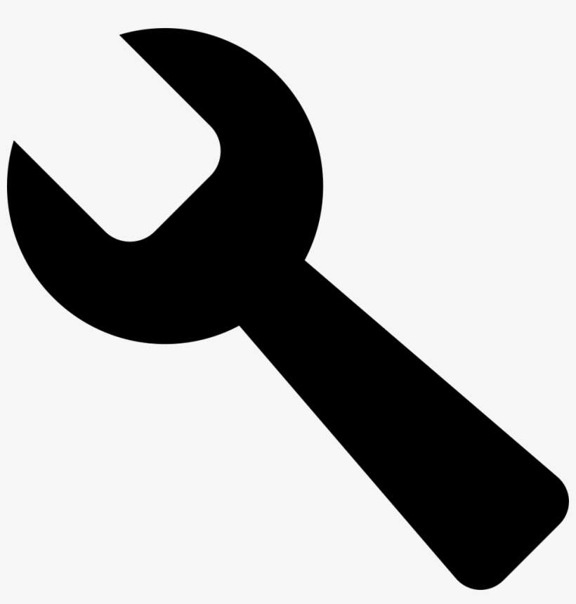 Wrench Icon Free Download Png Svg Half Wrench, transparent png download
