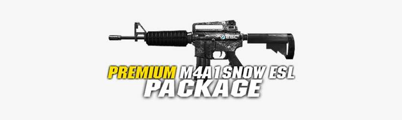 Premium M4a1 Snow Esl Pkg - Firearm, transparent png download
