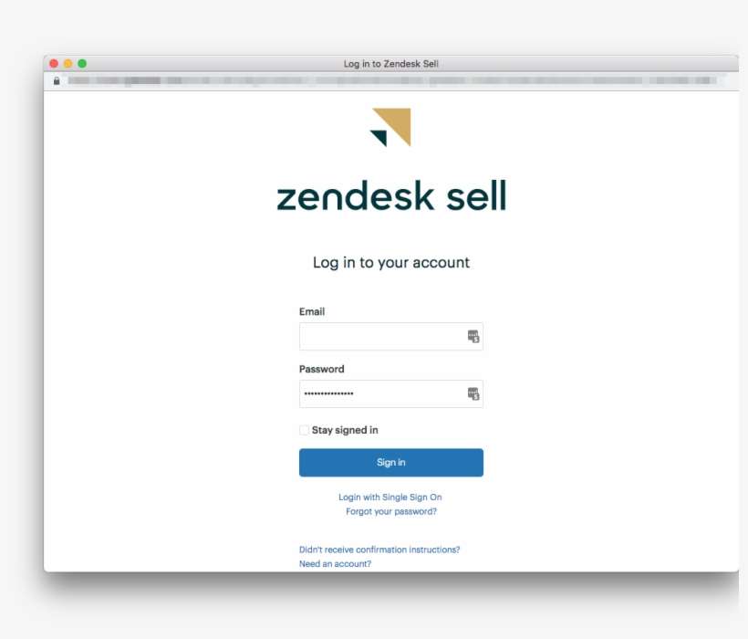 Log In To Zendesk Sell 2018 12 05 13 29 31 - Zendesk, transparent png download