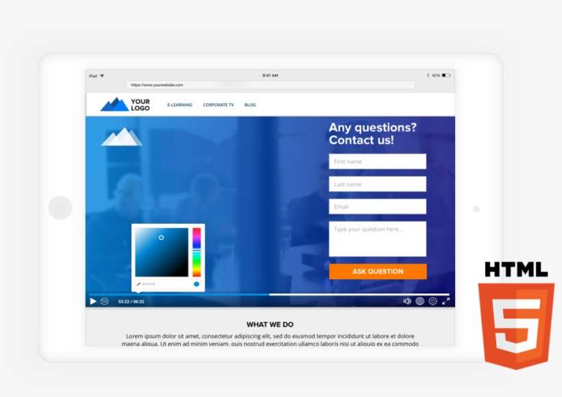 Vixy Offers The Fastest And Most Customizable Html5 - Html 5, transparent png download