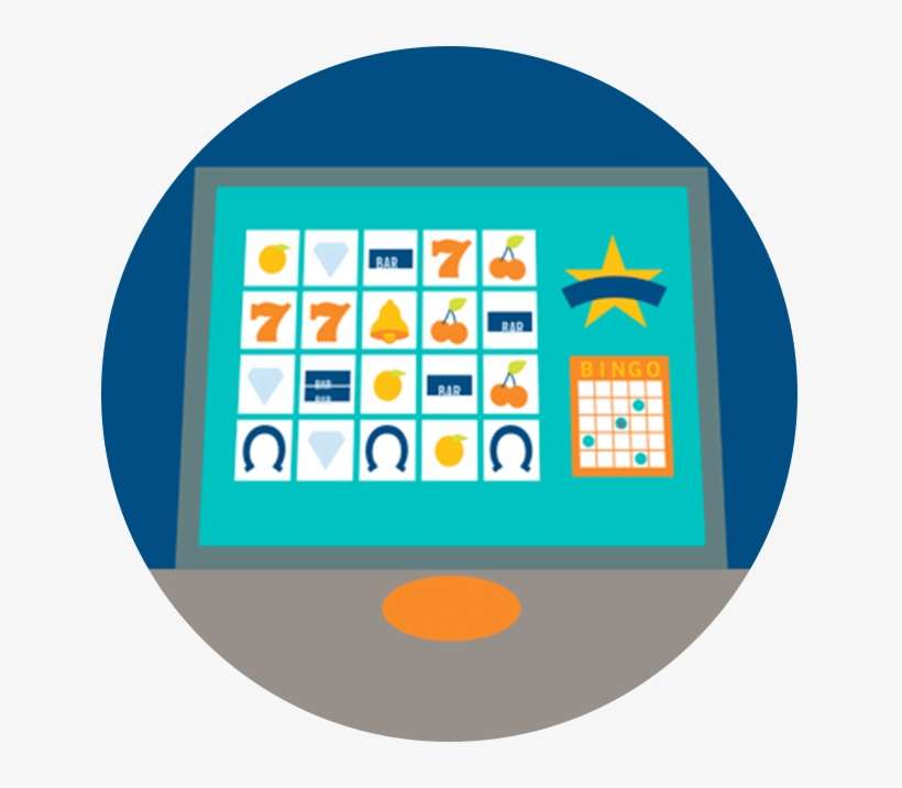 A Terminal Screen Displays A Bingo Card And A Play - Circle, transparent png download