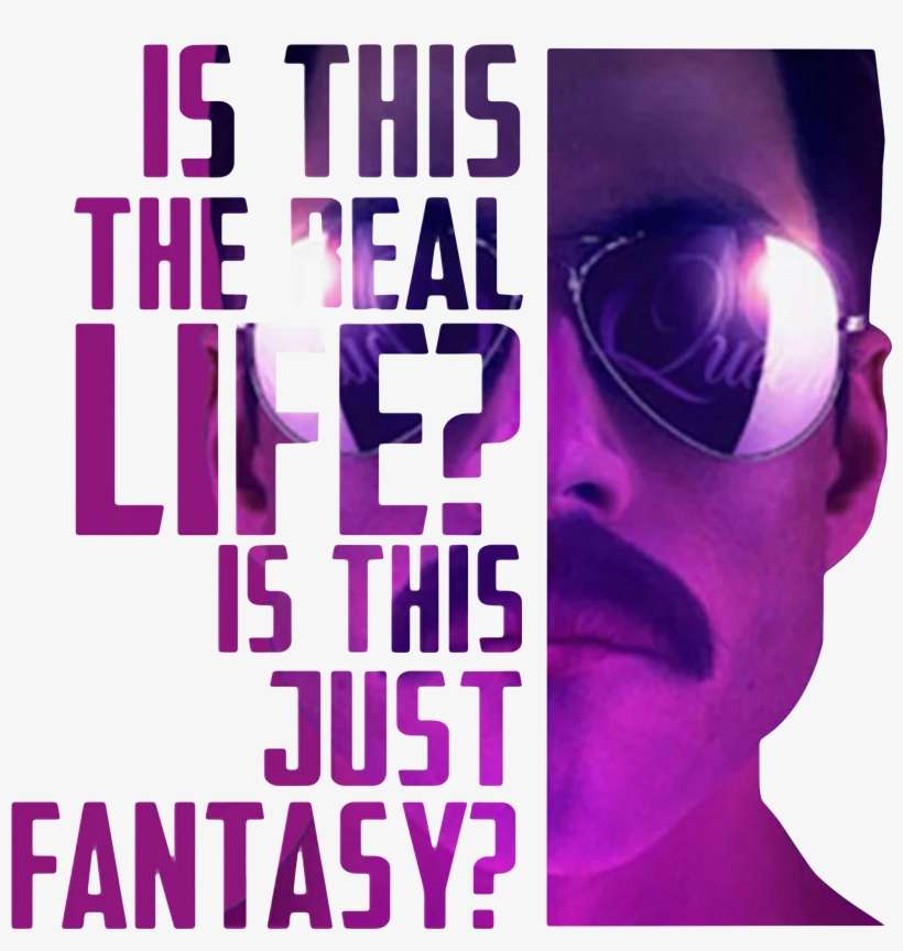 Freddie Mercury Is This The Real Life Is This Just - Freddie Mercury Is This The Real Life, transparent png download