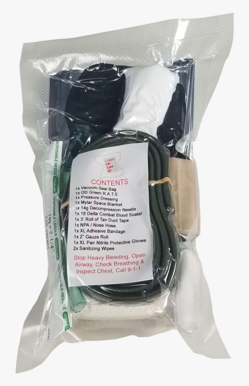 Combat Life Saver Kit - Vacuum Bag, transparent png download