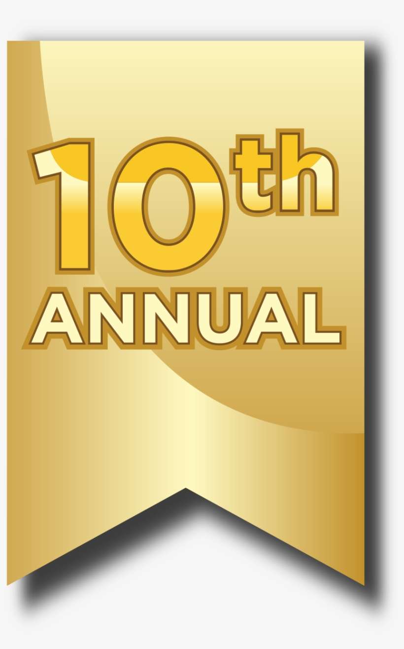 10 Annual Icon - Graphic Design, transparent png download