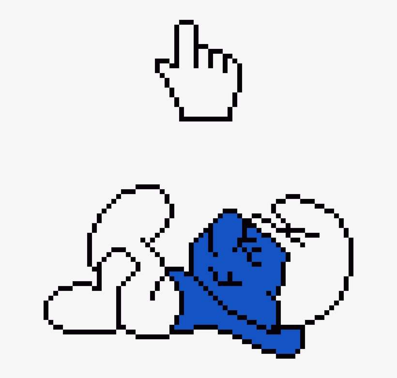 Smurf - Minecraft Smurf Pixel Art, transparent png download