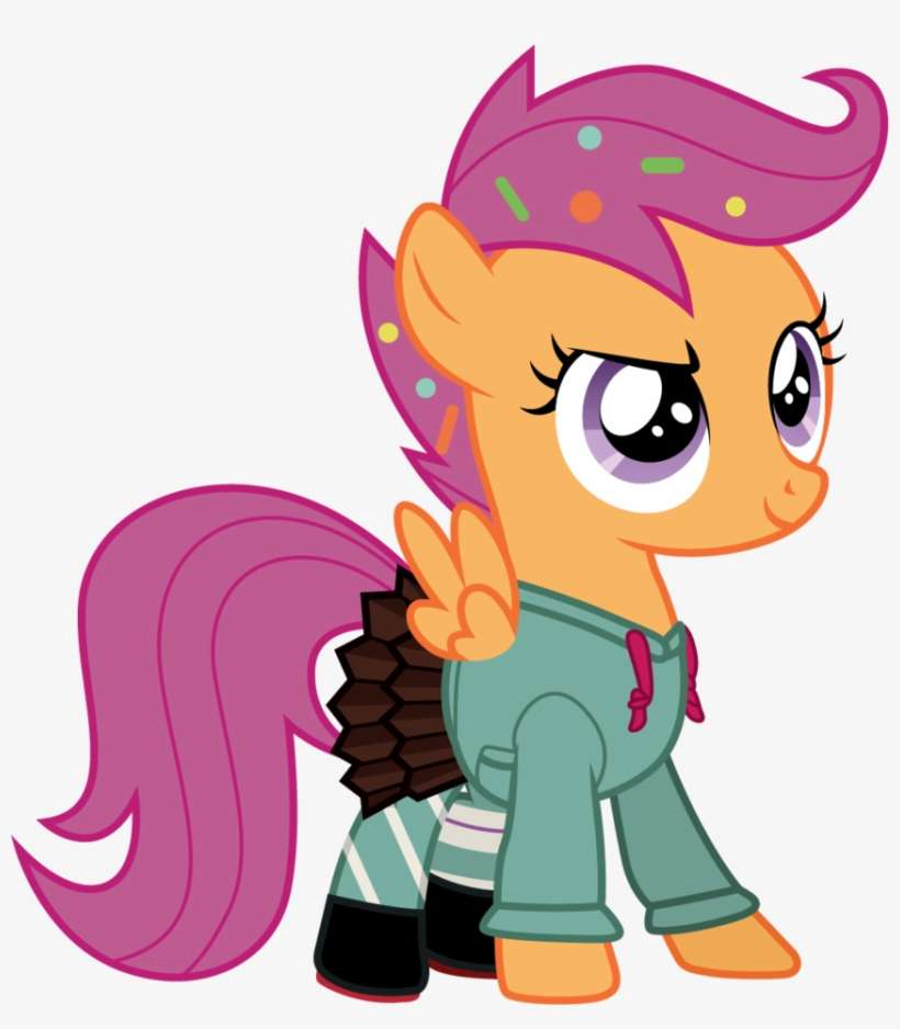 Scootaloo As Vanellope By Cloudyglow - Scootaloo As Vanellope, transparent png download