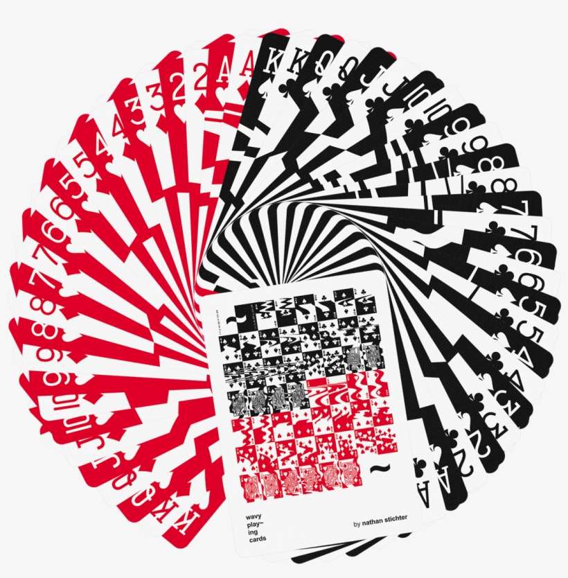 A Fan Of Wavy Playing Cards - Playing Cards Nathan Stichter, transparent png download