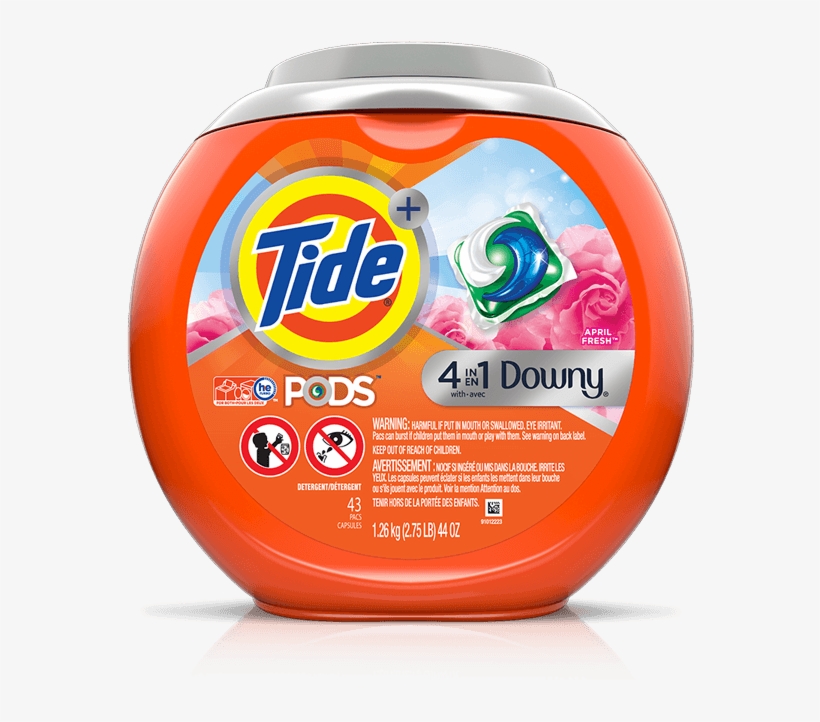 Tide Pods® 4in1 Plus Downy April Fresh Scent - Tide Pods With Downy, transparent png download