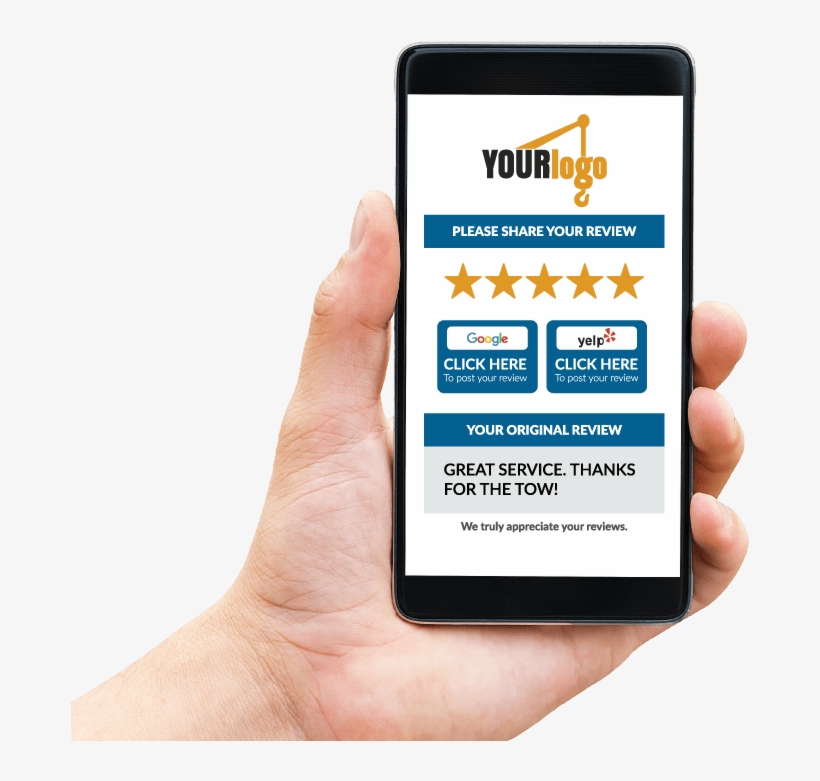 Online Reviews When You Complete Each Tow - Smartphone, transparent png download