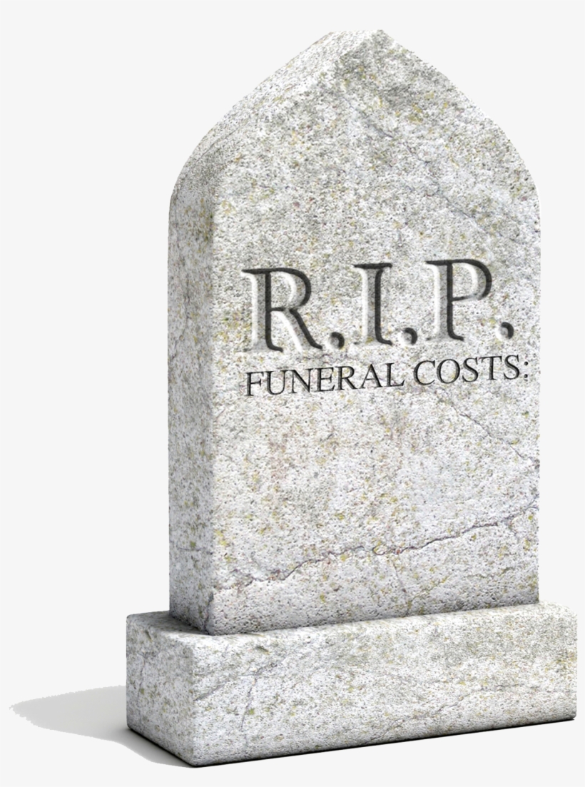 Put Your Funeral Costs To Rest - Headstone, transparent png download