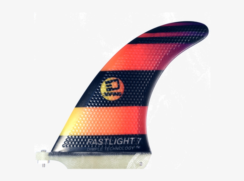 Fastlight 7" Hexcore Single Fin - Longboard 2 1 Fin, transparent png download