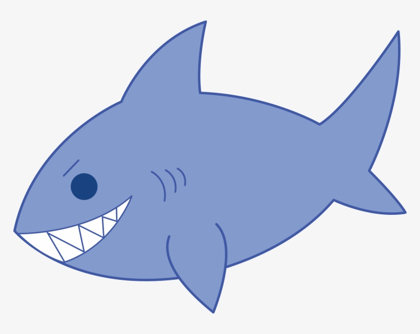 Fins Clipart Blue Shark - Sharks Fish Clip Art, transparent png download