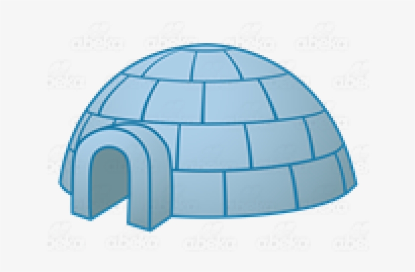 Igloo Clipart Blue - Dome, transparent png download
