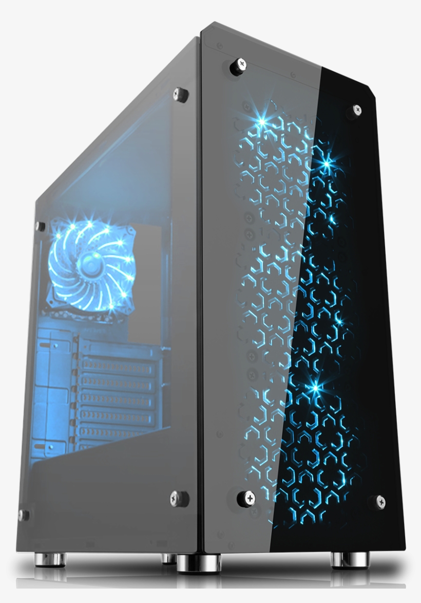 Hst Sirius Ryzen 3 1300x Quad Core 1050ti Gaming Pc - Game Max Case, transparent png download