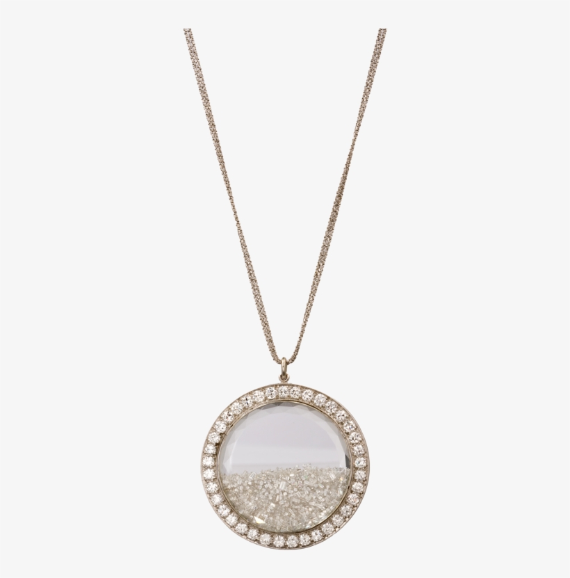 Renee Lewis Diamond Rimmed "shake" Necklace - Datejust Diamond Bezel, transparent png download