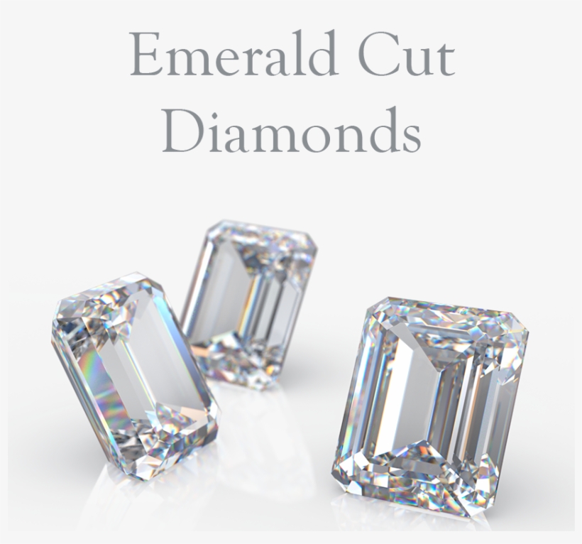 Emerald Cut Diamonds Online From Australian Diamond - Earrings, transparent png download