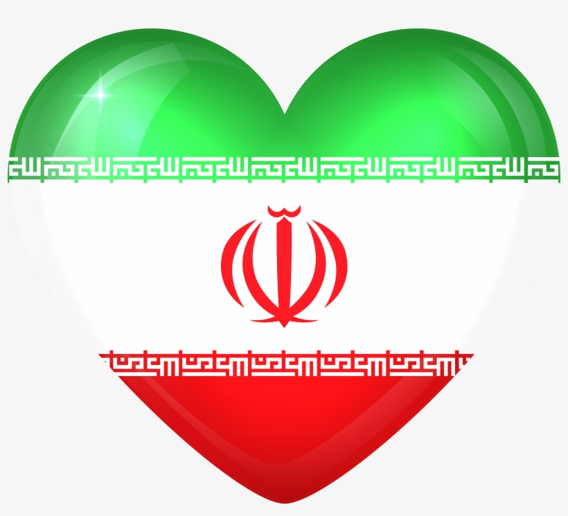 Iran Heart Flag Png, transparent png download