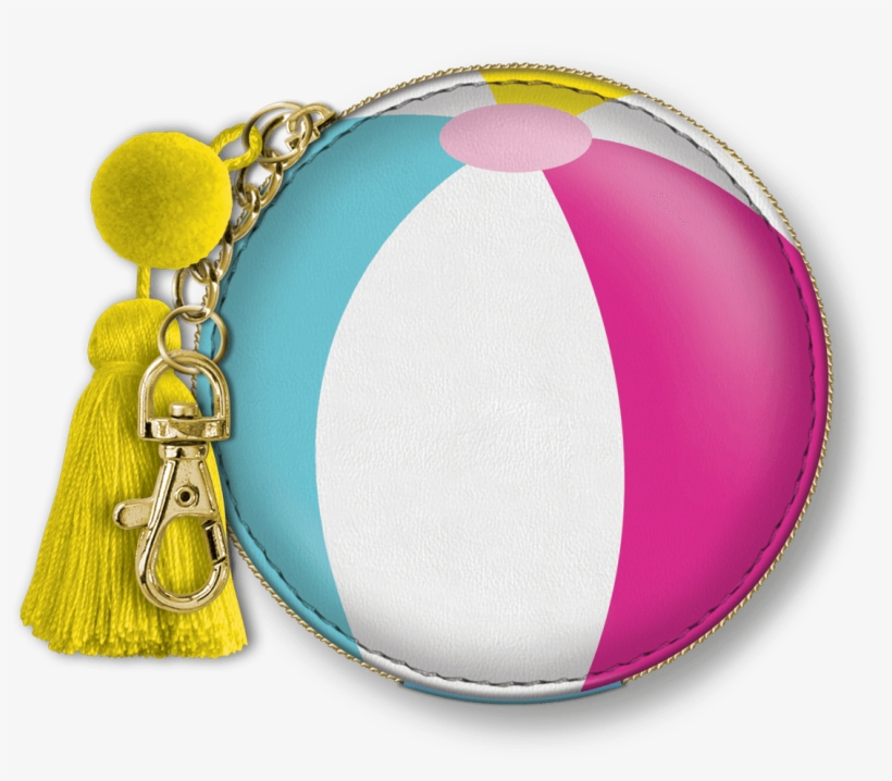 Beach Ball Zip Pouch - Coin Purse, transparent png download