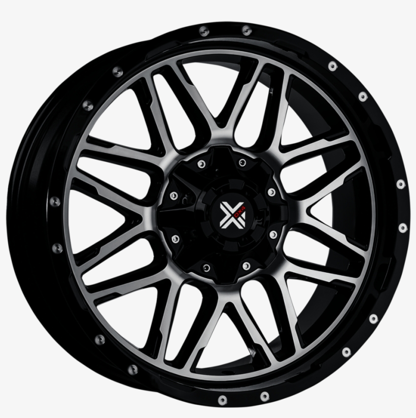Dx4 Vibe Gloss Black Machined Face - Dx4 Vibe Wheels, transparent png download