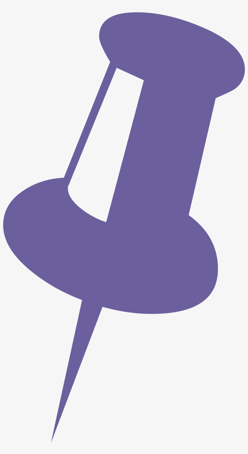 Pins Clipart Svg - Pin Png Purple, transparent png download