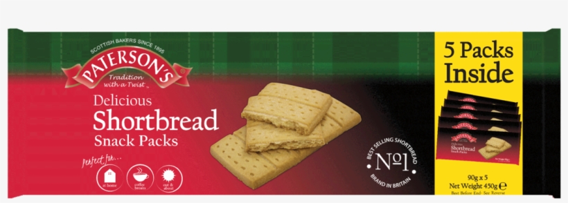 Shortbread Snack Packs Thumbnail - Crisp Bread, transparent png download