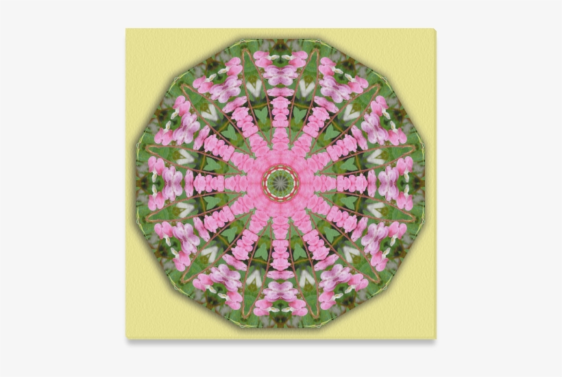 Bleeding Heart, Nature Mandala 001 - Label Thank You, transparent png download