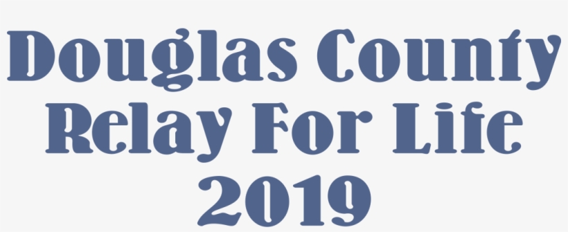 Douglas County Relay For Life - Shark Font, transparent png download
