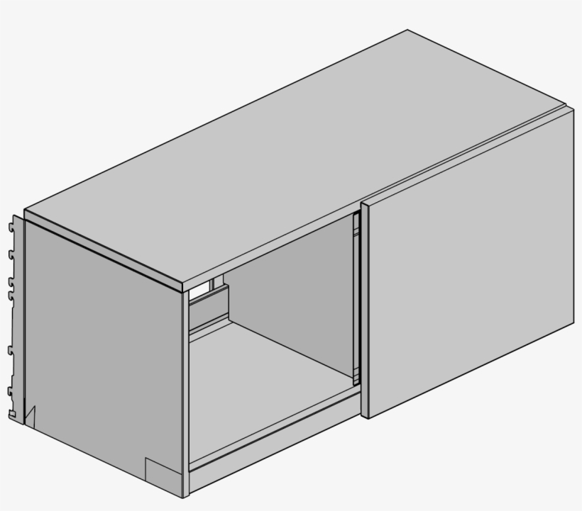 Univ - Bin,sldng Dr,v - I - A - Appl,36w,1 Vertical - Coffee Table, transparent png download