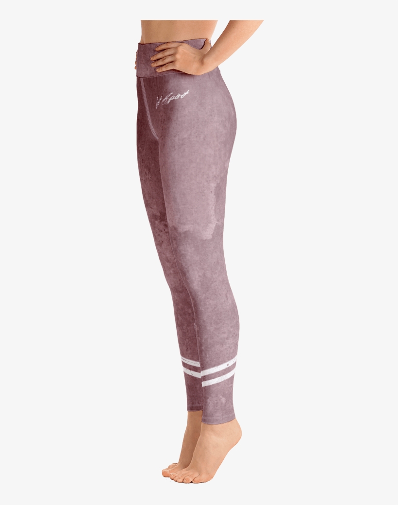 Dusky Pink Print Dancewear Leggings - Yoga Pants, transparent png download