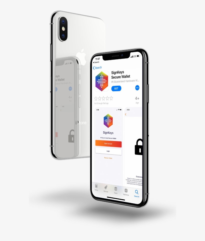 Signkeys Secure Wallet Download Appstore - Iphone, transparent png download