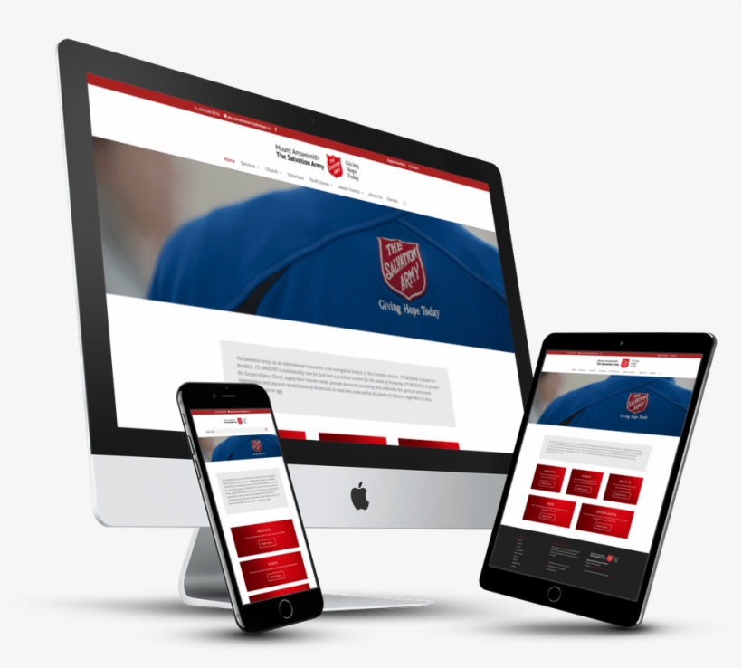 Salvation Army Parksville - Web Design, transparent png download