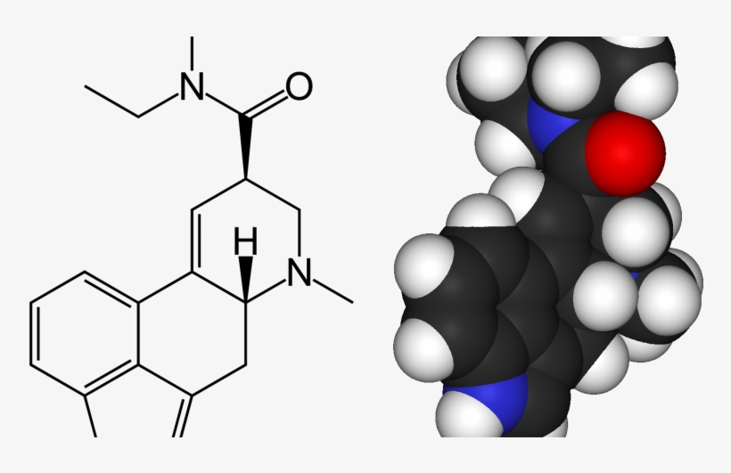 New Lsd Research May Help Explain The Brain Chemistry - Lysergic Acid Diethylamide Structure, transparent png download