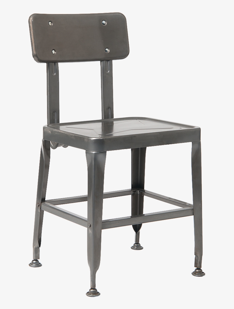 Vintage-style Metal Chair In Black For Home, Restaurant - Metal Chairs Old, transparent png download