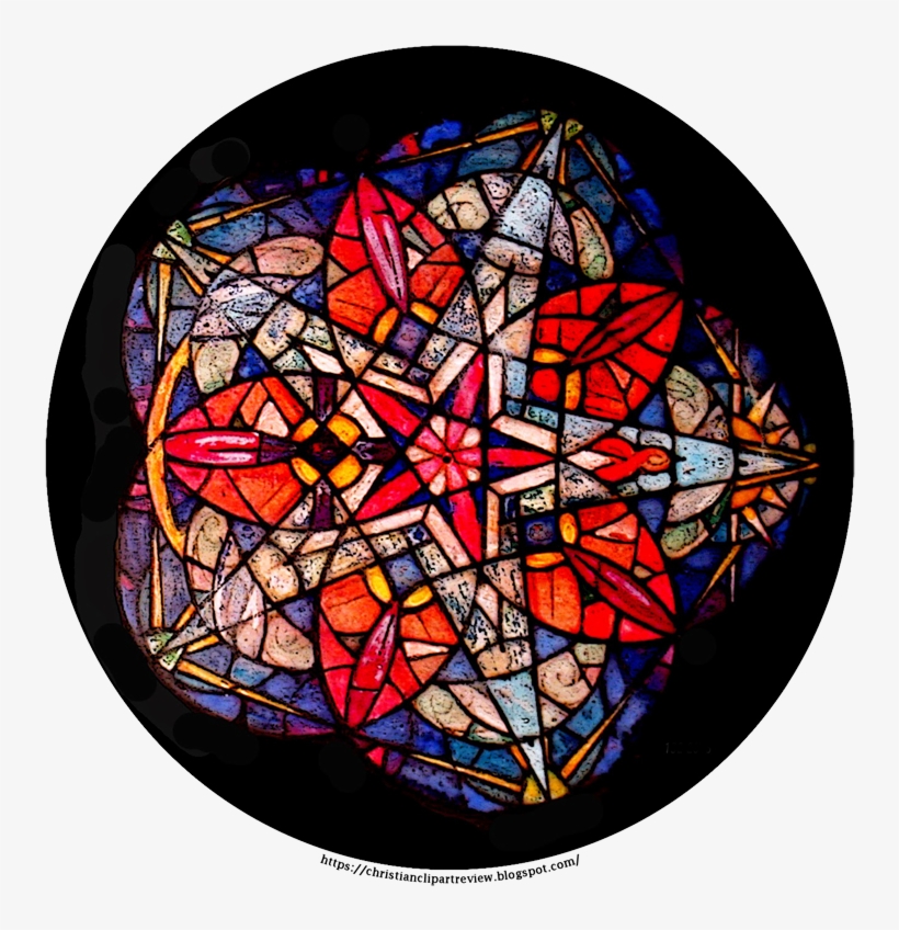 Rose Clipart Stained Glass - Stained Glass, transparent png download