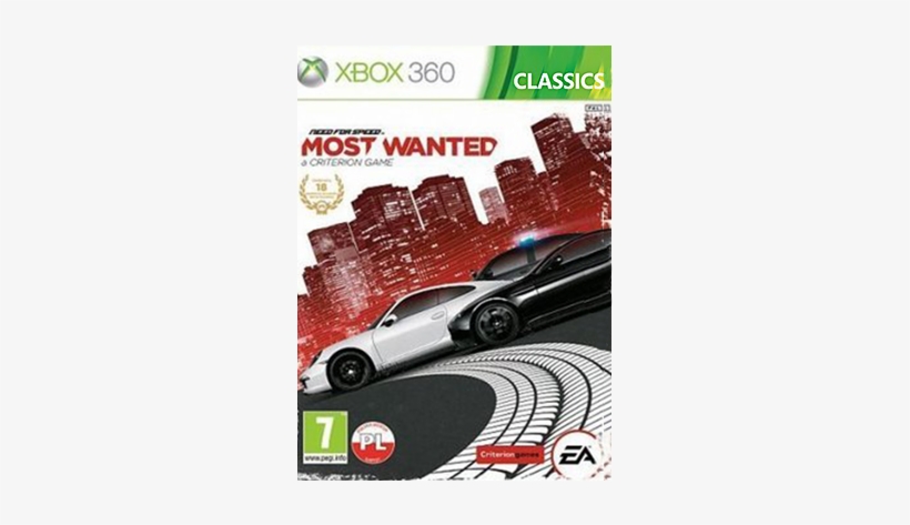 Need For Speed Most Wanted Image - Xbox 360 Games Car, transparent png download