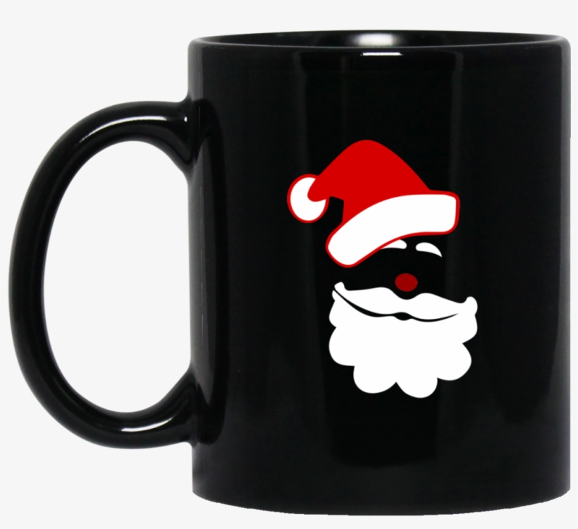 Santa Face, Santa Beard Mugs - Mug, transparent png download