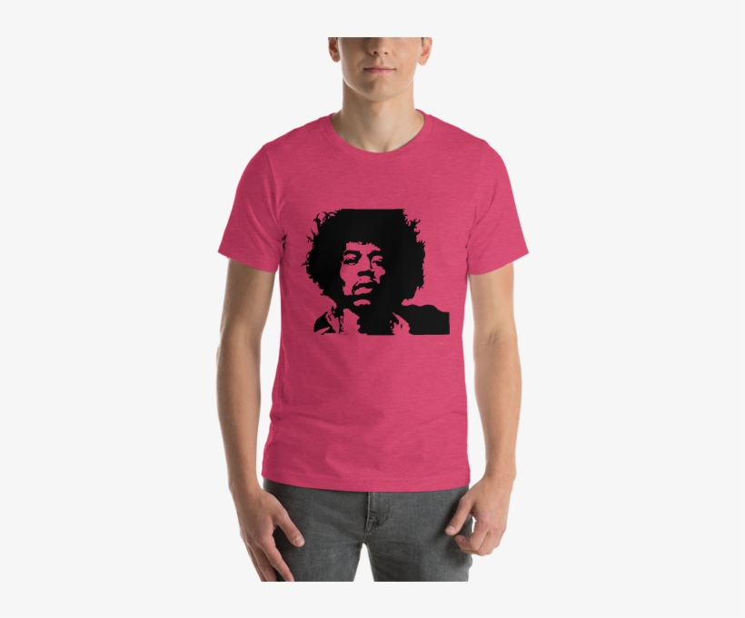 Jimi Hendrix Short Sleeve Unisex T Shirt - Flat Earth Society Merch, transparent png download