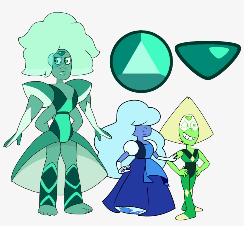 Emerald Clipart Peridot - Steven Universe Peridot And Sapphire Fusion, transparent png download