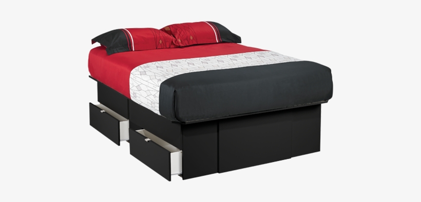 Image For Platform Bed With Storage Drawers - Bed Frame, transparent png download