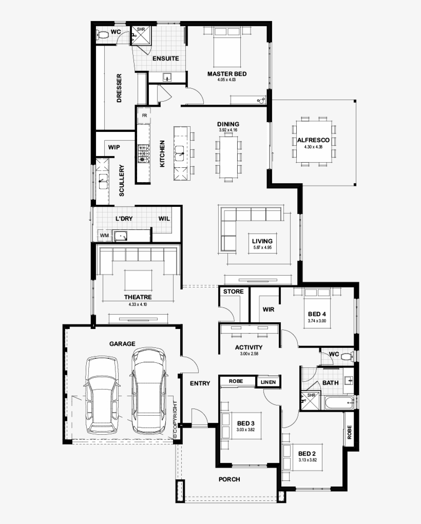 Enlarge Plans - Floor Plan, transparent png download