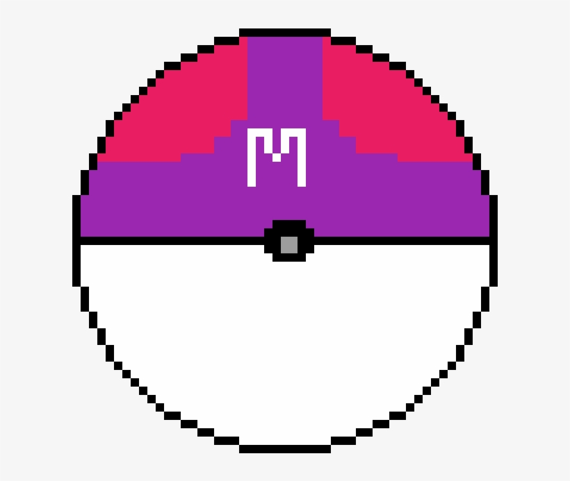 Master Ball - Clock Face Pixel Art, transparent png download