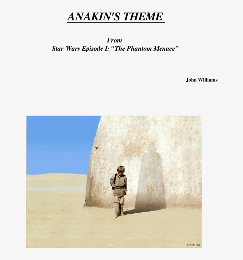 Anakin's Theme - Sand, transparent png download