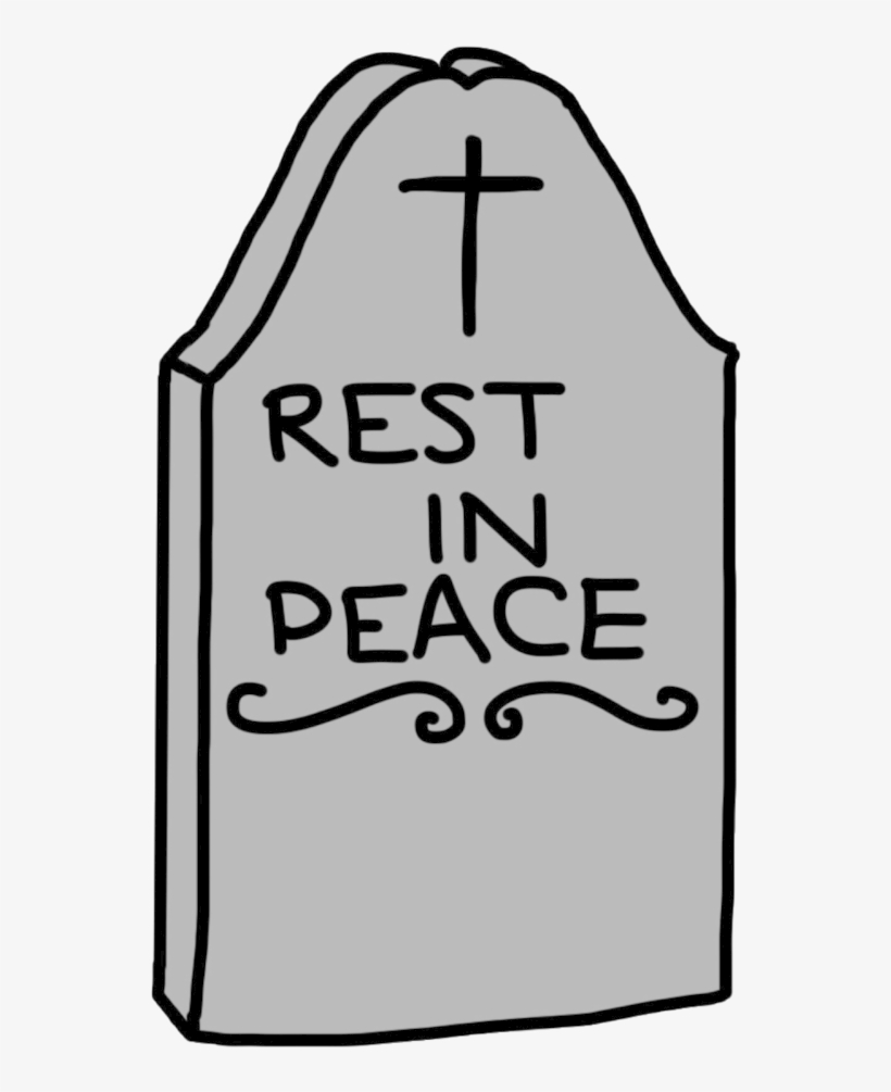 Simple Gravestone Art - Sign, transparent png download