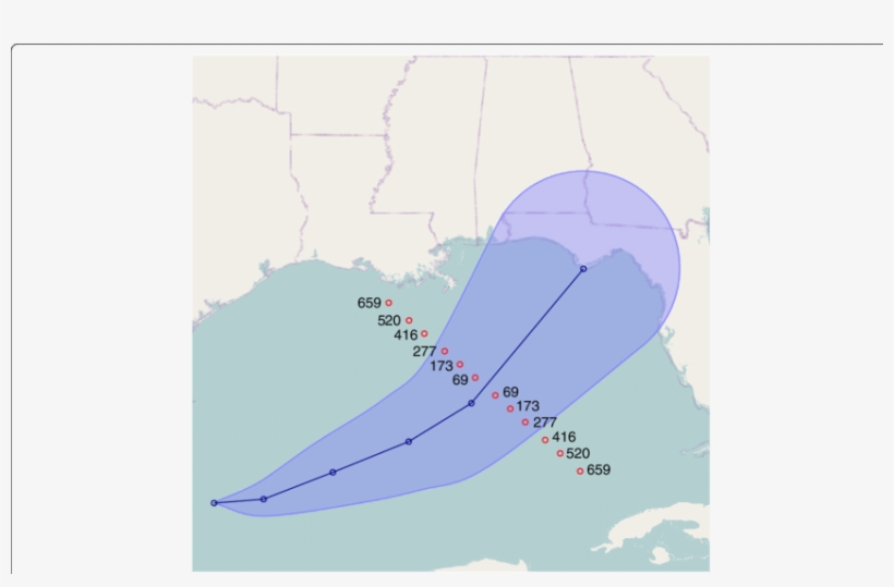 An Example Of The Cone Visualization, Shown With The - Ocean, transparent png download