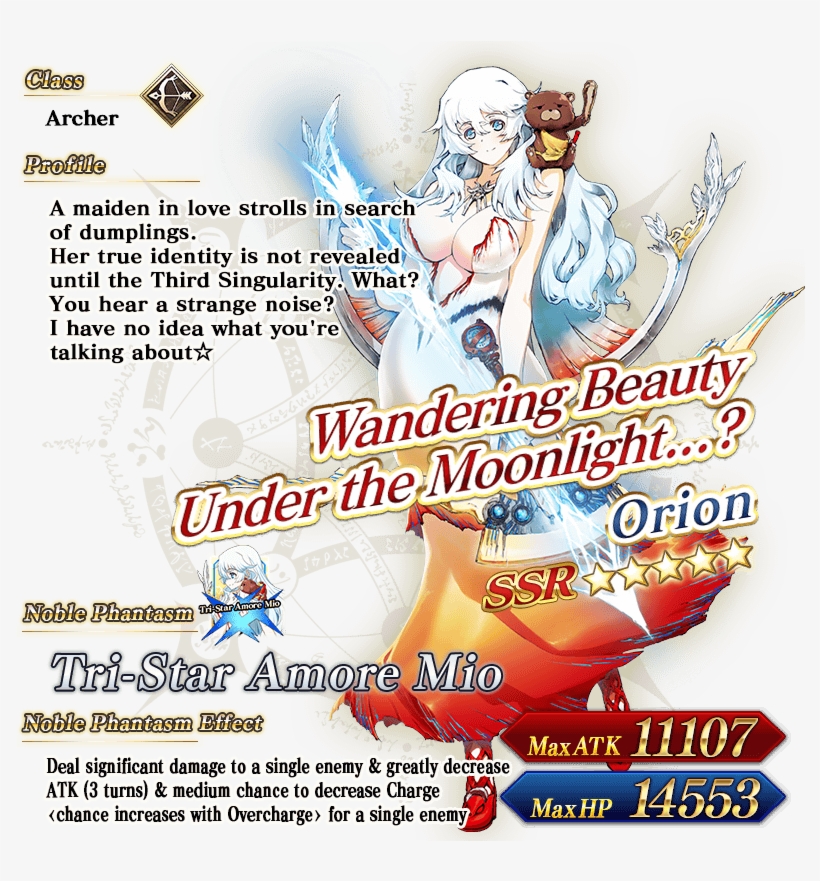 Orion Feature - Does Moon Goddess Dream Of Dumplings, transparent png download