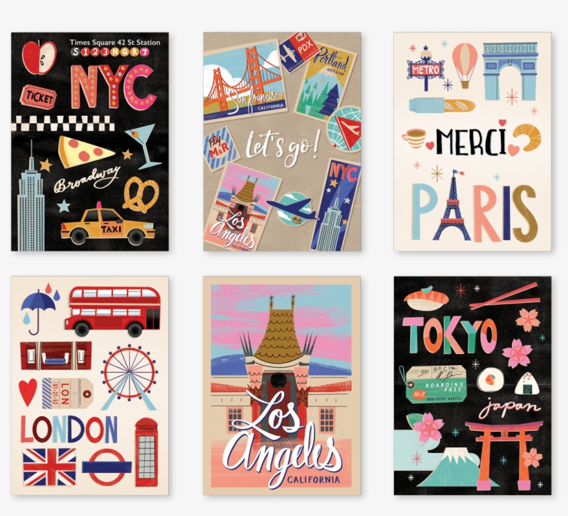 Jetsetter Postcard Pad, transparent png download