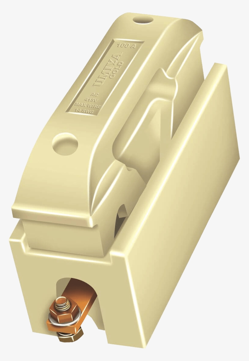 100a Umiya Gold Porcelain Kit Kat Fuse - 100a Kit Kat Fuse, transparent png download