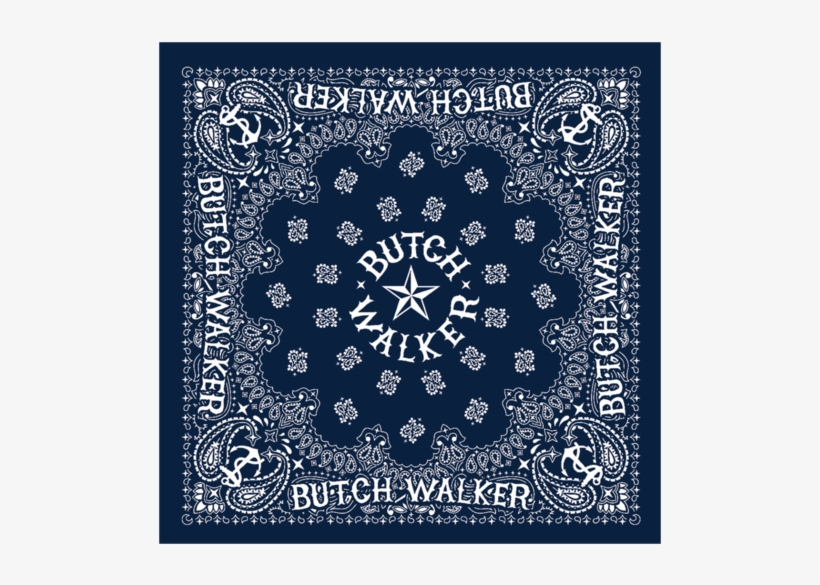 Navy Bandana - Black Bandana, transparent png download